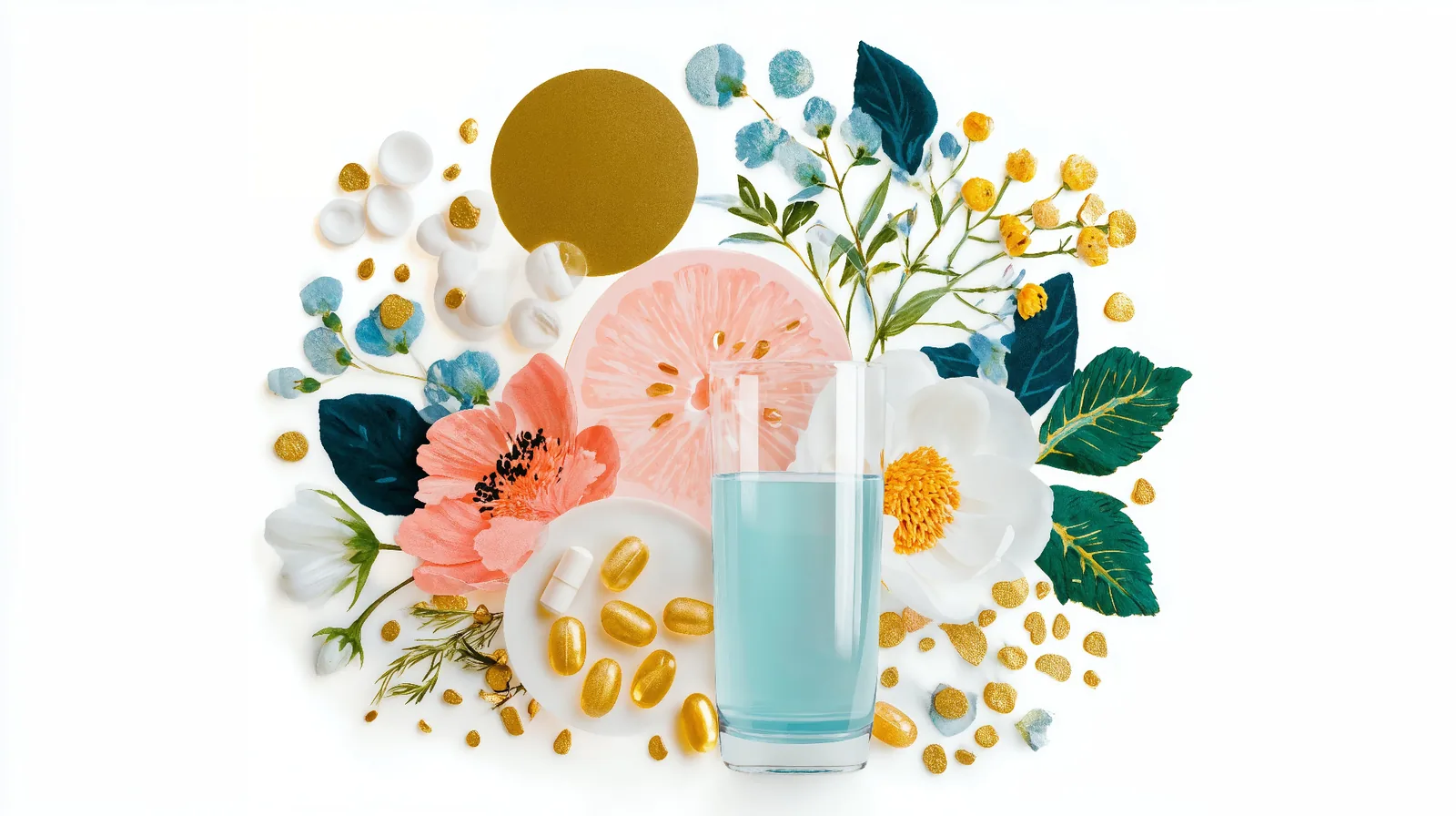 Building Healthy Habits Before Pregnancy Healthy lifestyle icons showing water, vitamins, exercise and balanced diet for preconception health